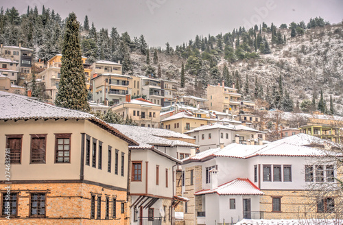 Fototapeta Naklejka Na Ścianę i Meble -  Kastoria in winter, Greece