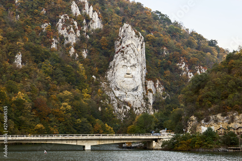 König Decebalus Steinernes Tor Donau photo