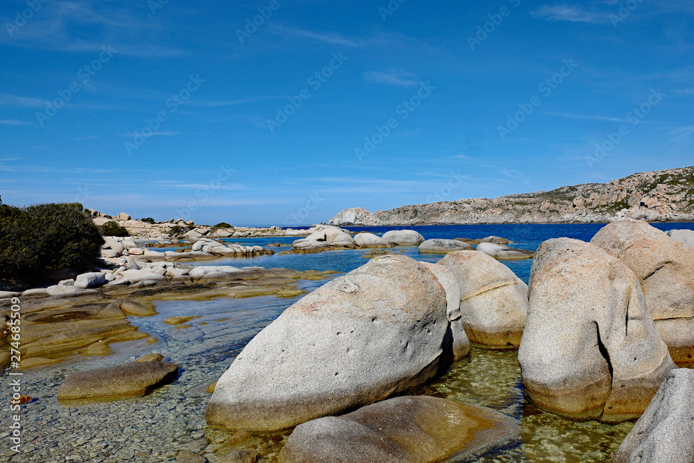 Sardinien Capo Testa Felsen im Wasser