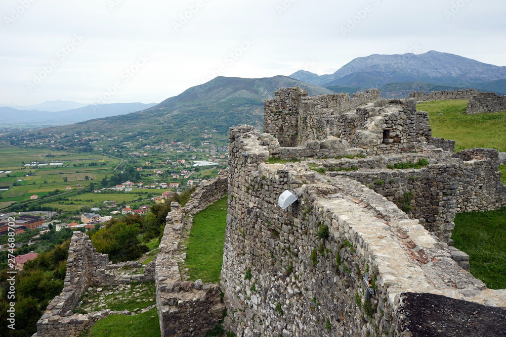 Ruins and valley Ruins and valley