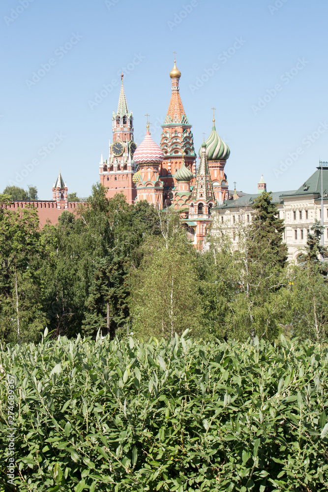 Moscow, Russia, 05 June 2019: Landscaping Park Zaryadye.Located near the red square and the Kremlin. The Park displays the natural landscapes of the zones of Russia