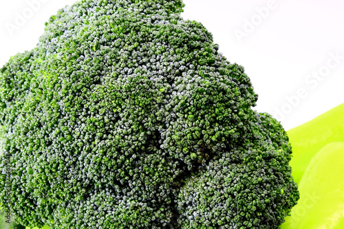 Broccoli cabbage on white background