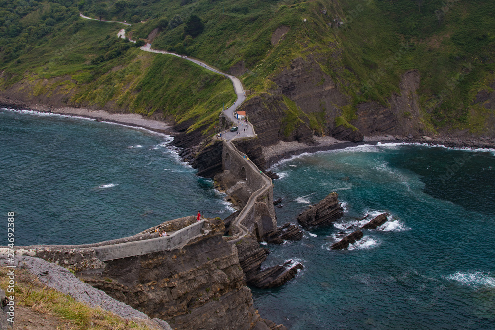 gaztelugatxe landscape, basque country, spain gaztelugatxe landscape, basque country, spain