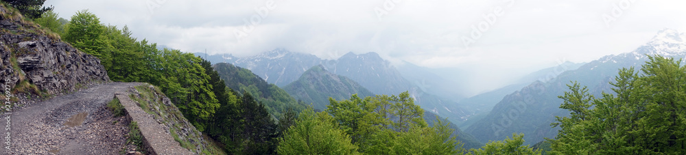 Road and mountain