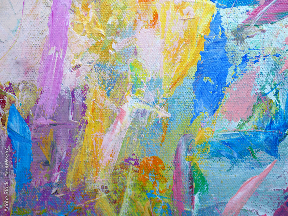 Colorful sweet colors abstract background oil paint.