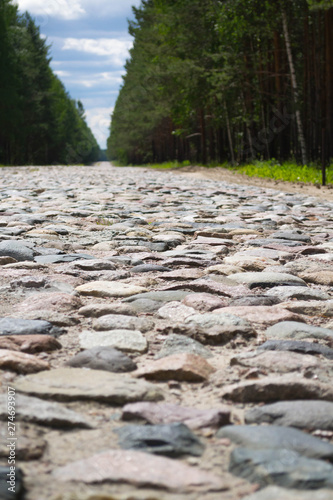 Stone, stone road, background, texture, pebble, forest road