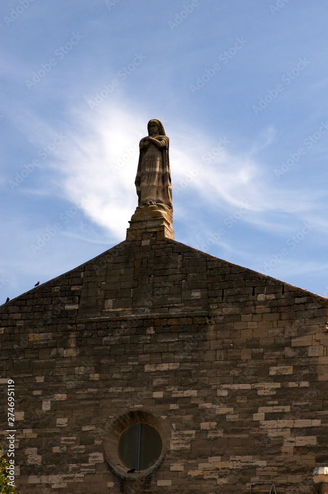 Statue de toiture à Barjac