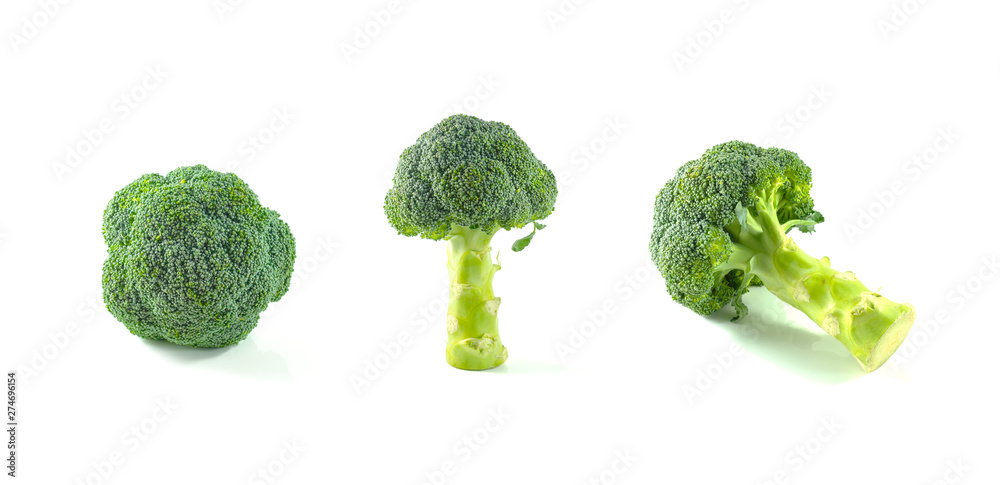 Seamless pattern with broccoli. Broccoli isolated on white background. Seamless pattern with broccoli. Broccoli isolated on white background.