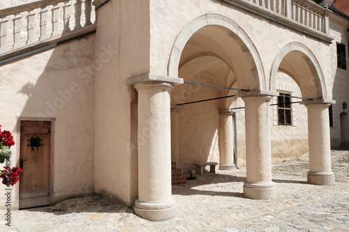 Bauska medieval castle in Latvia in summer