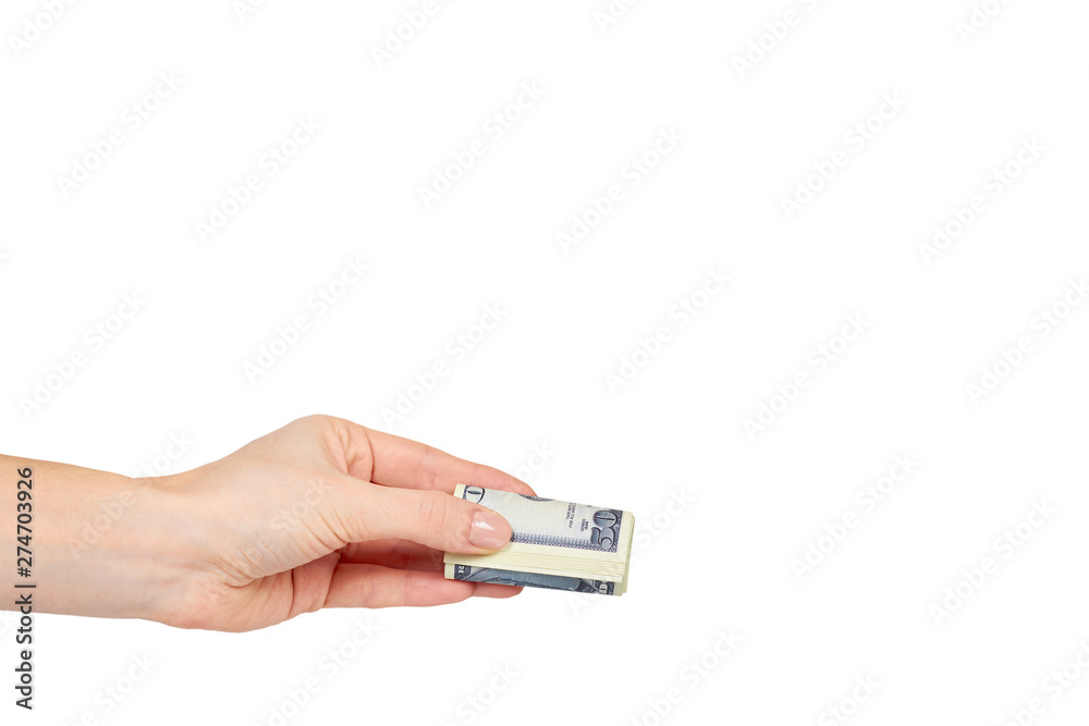 Hand with US dollars, concept of bribes and corruption. Hand with US dollars, concept of bribes and corruption.