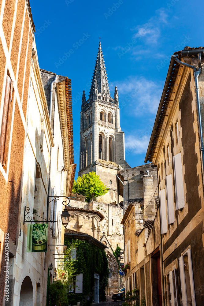 Saint-Emilion in east Bordeaux, Francie
