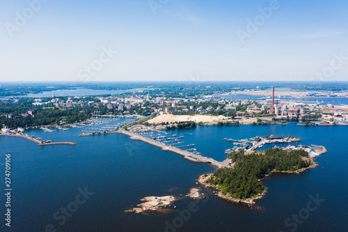 Finland. Kotka. Bird's-eye view.