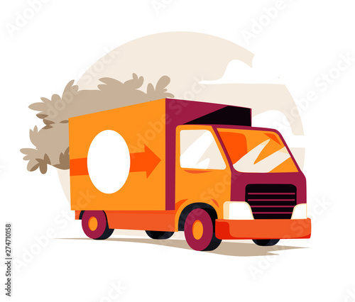 Truck for fast shipping