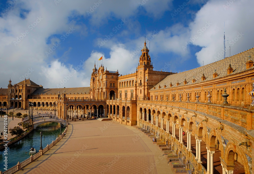 Seville, Spain. Spanish Square (Plaza de Espana)