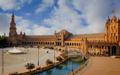 Seville, Spain. Spanish Square (Plaza de Espana)