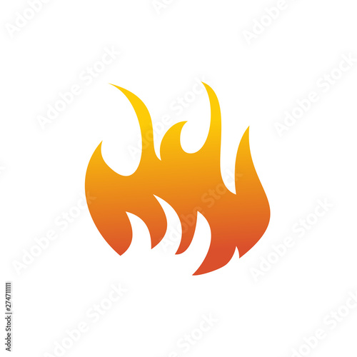 Flames logo icon design vector template