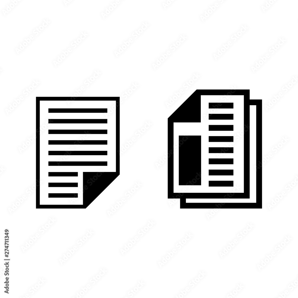 business paper icons business paper icons