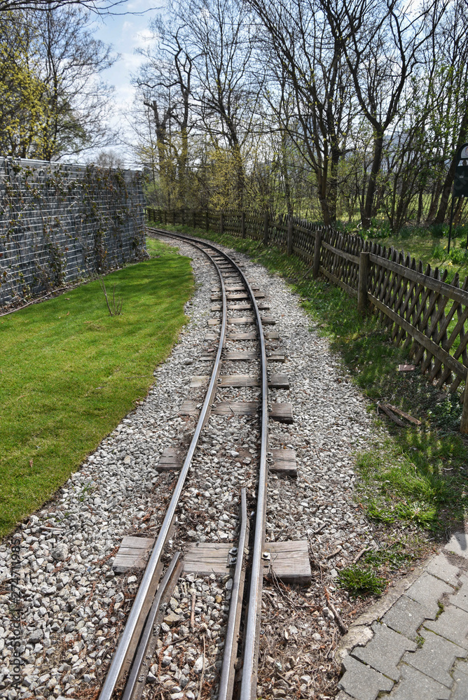 Fototapeta premium Small narrow gauge railway.
