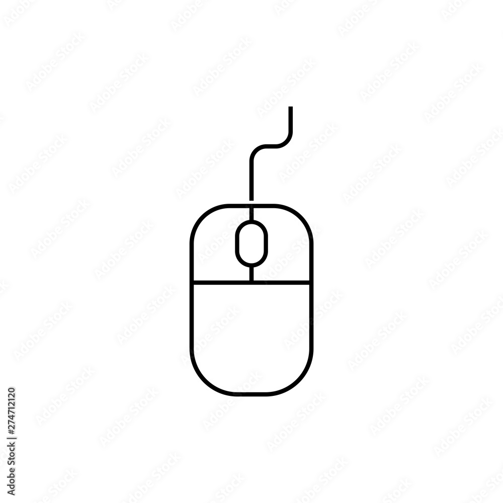 Computer Mouse Icon On white Background Computer Mouse Icon On white Background