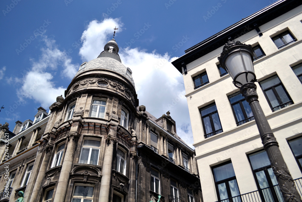 Picturesque old buildings from Antwerp, Belgium