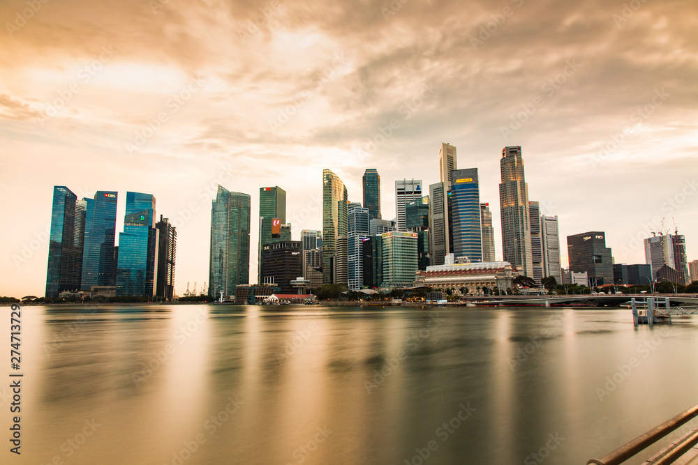 Skyscrapers in downtown Singapore