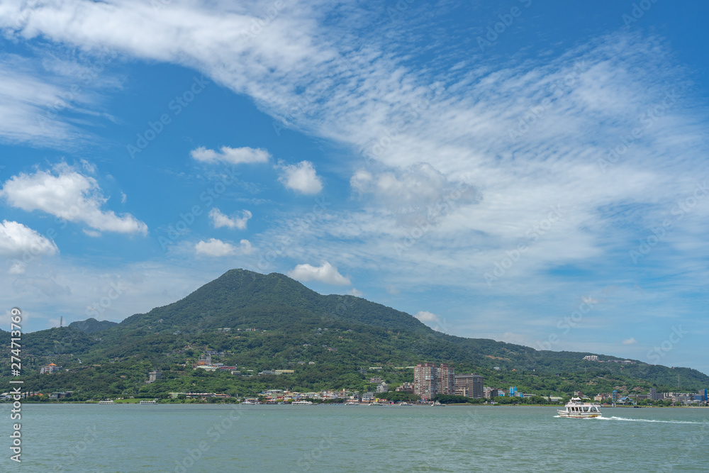 Tamsui is a sea-side district in New Taipei, Taiwan. The town is popular as a site for viewing the sun setting into the Taiwan Strait.