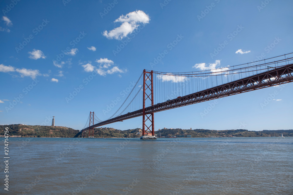 The most famous bridge in Lisbon The most famous bridge in Lisbon