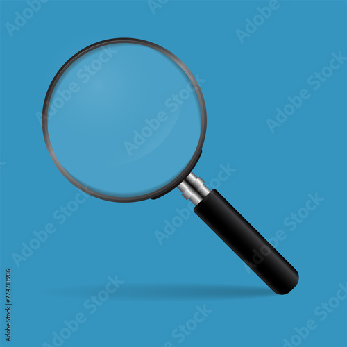 Magnifying glass concept for finding people to work for the organization