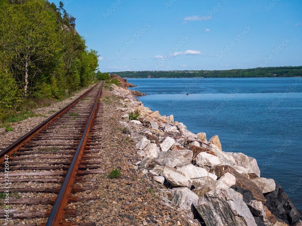 Fototapeta premium Railroad - Baie Saint Paul - Canada - Québec