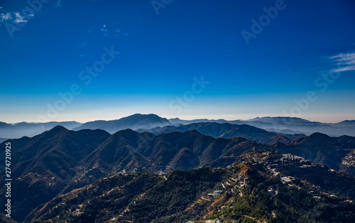 aerial view of mountains - himalayas