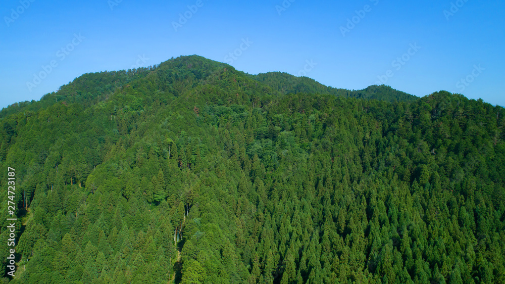 山・ドローン撮影