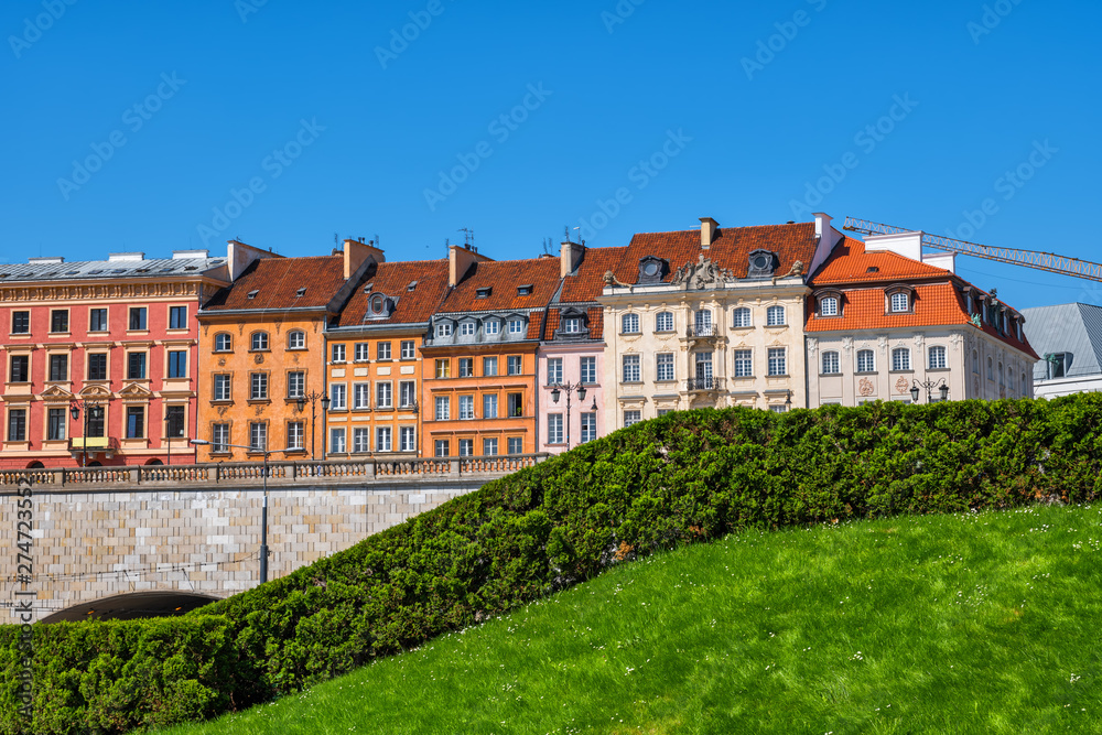 Fototapeta premium Houses of Warsaw