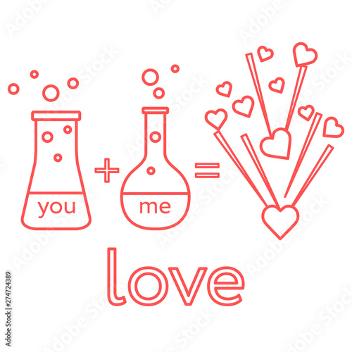 You and me and our chemistry of love.