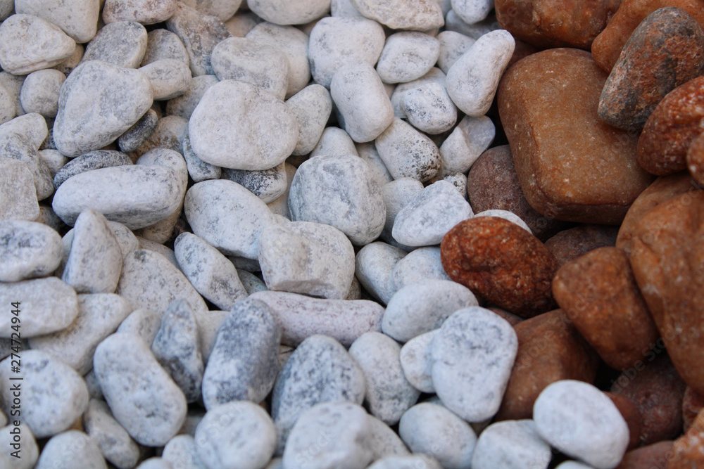 brown Clay bunny on white pebbles brown Clay bunny on white pebbles
