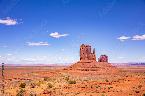 Monument Valley Tribal Park in the Arizona-Utah border  USA