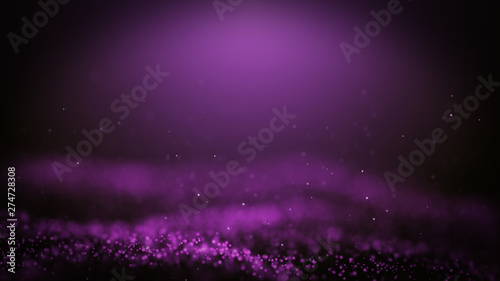 Popular Abstract background shining pink dust particles stars sparks wave 3d animation