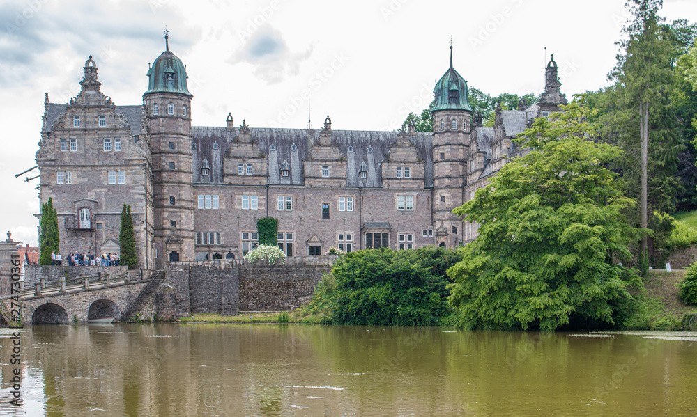 water Castle Schloss Hämelschenburg Emmerthal near Hameln Lower Saxony (Niedersachsen)