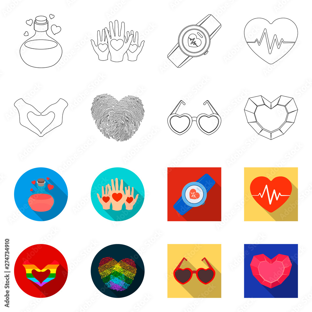Vector design of abstract and shape icon. Set of abstract and love stock vector illustration. Vector design of abstract and shape icon. Set of abstract and love stock vector illustration.