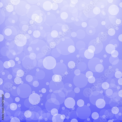 Abstract Background Gold bokeh light. White circles on blue background. White circles on a blue background. Vector illustration