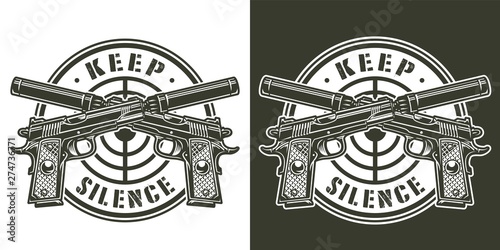 Vintage military logotype