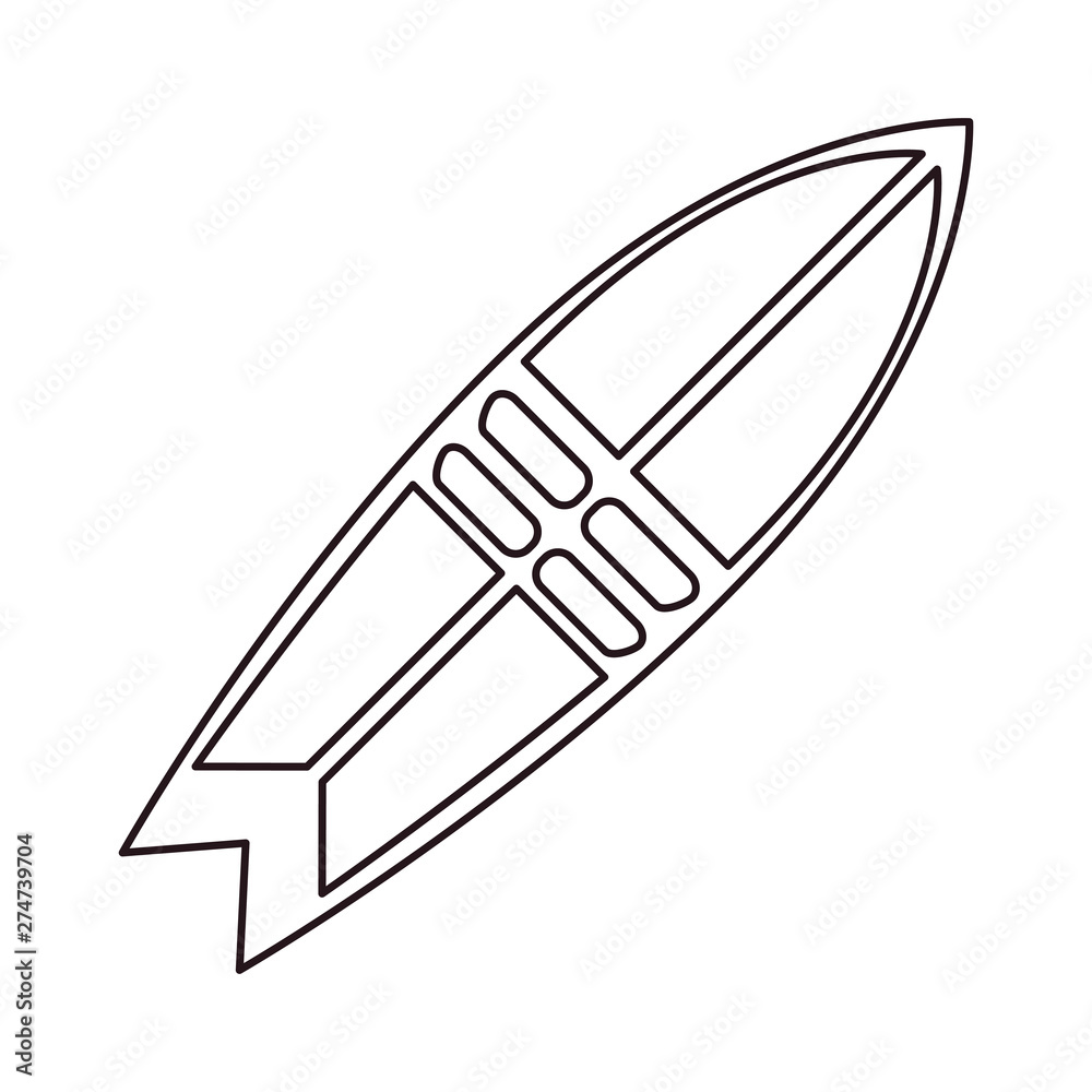 surfboard object on white background surfboard object on white background