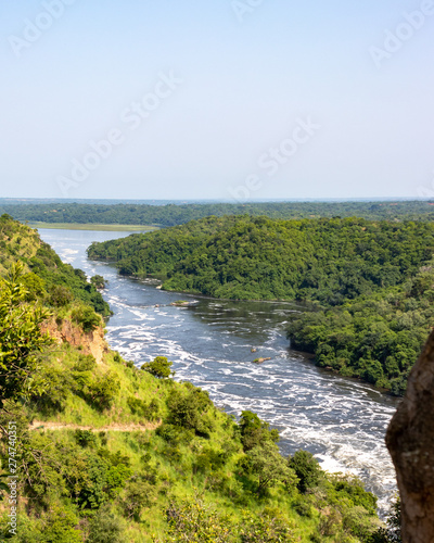 Lake Albert in Murchison Falls National Park just below Murchison Falls, Uganda