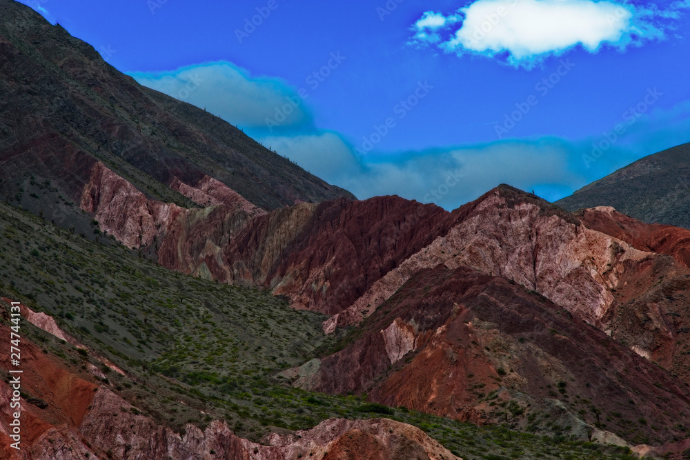 Obraz premium A beautiful view of Purmamarca, Jujuy, Argentina