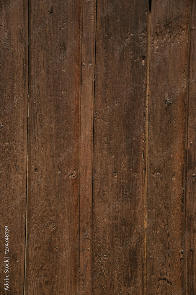 Rough wooden planks in an old door Rough wooden planks in an old door