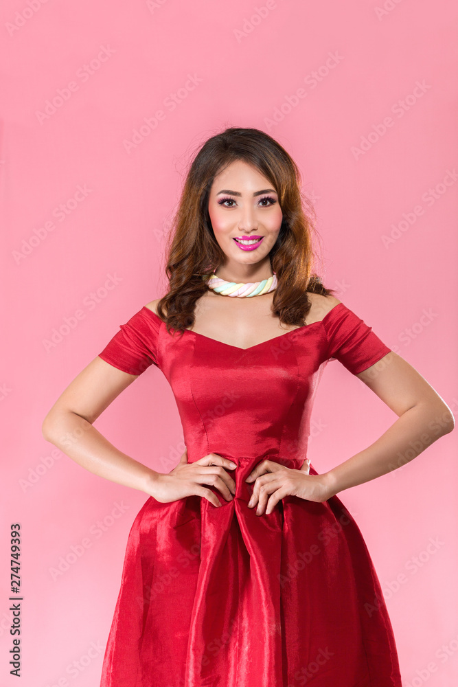 Retro styled portrait of young beautiful asian woman Retro styled portrait of young beautiful asian woman