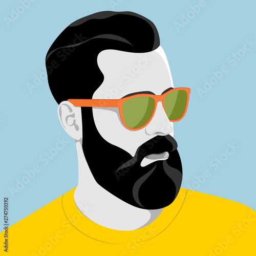 Handsome man with sunglasses