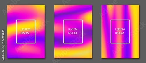 Collection A4 abstract colorful shapes covers