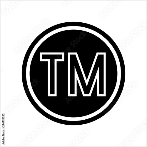 TM Trademark Symbol Icon, Tm Symbol, Unregistered Trademark Symbol Icon