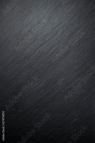 Dark black stone table background