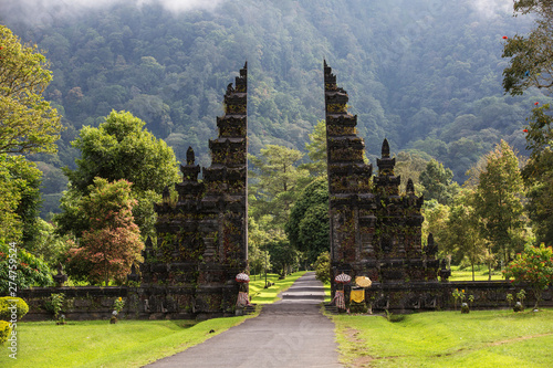 Gates to one of the Hindu temples in Bali in Indonesia photo